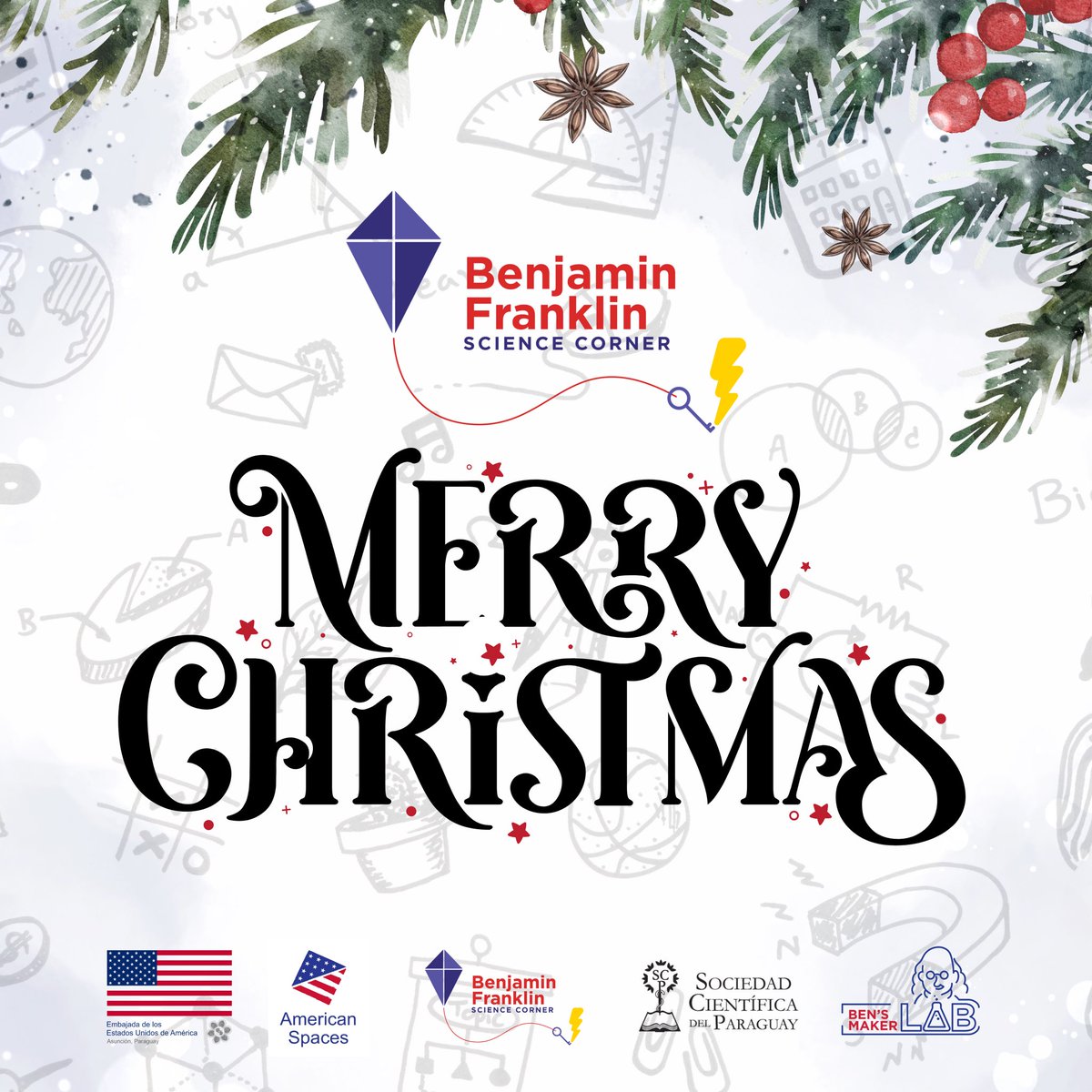 BenFranklinSC's tweet photo. Merry Christmas 🎄🎁 

Wishing you a season filled with love, blessings and happiness 🥰

BFSC 🪁⚡️🇵🇾🇺🇸

————————————————

Feliz Navidad 🎄🎁

Te deseamos una temporada llena de amor, bendiciones y felicidad 🥰

BFSC 🪁⚡️🇵🇾🇺🇸 https://t.co/0WCfhh6MHr