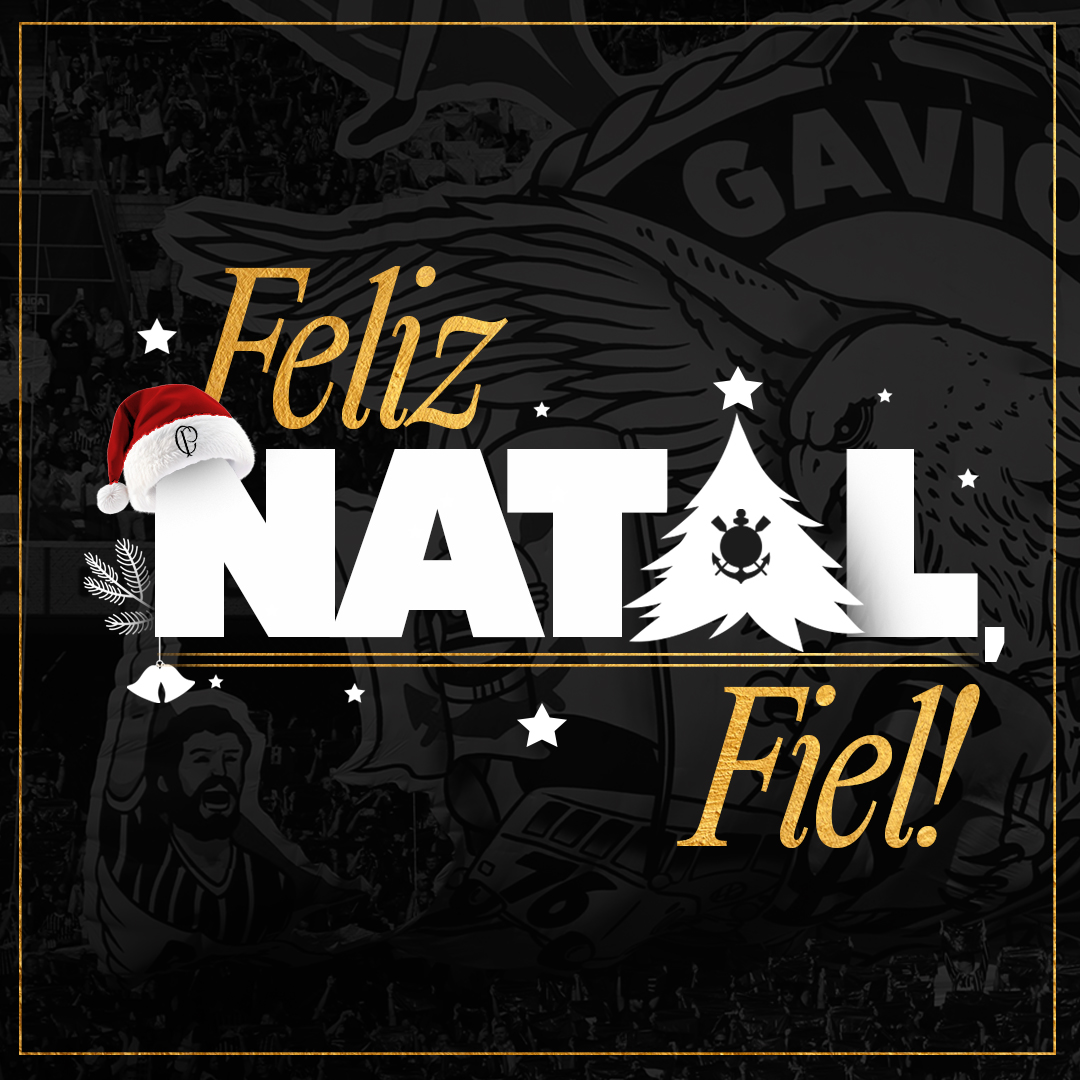 Corinthians's tweet photo. FELIZ NATAL, FIEL!!!! 🎅🎁

Que seja uma data repleta de amor e felicidade! 🖤

#FelizNatal
#VaiCorinthians https://t.co/GcUKaGARhN