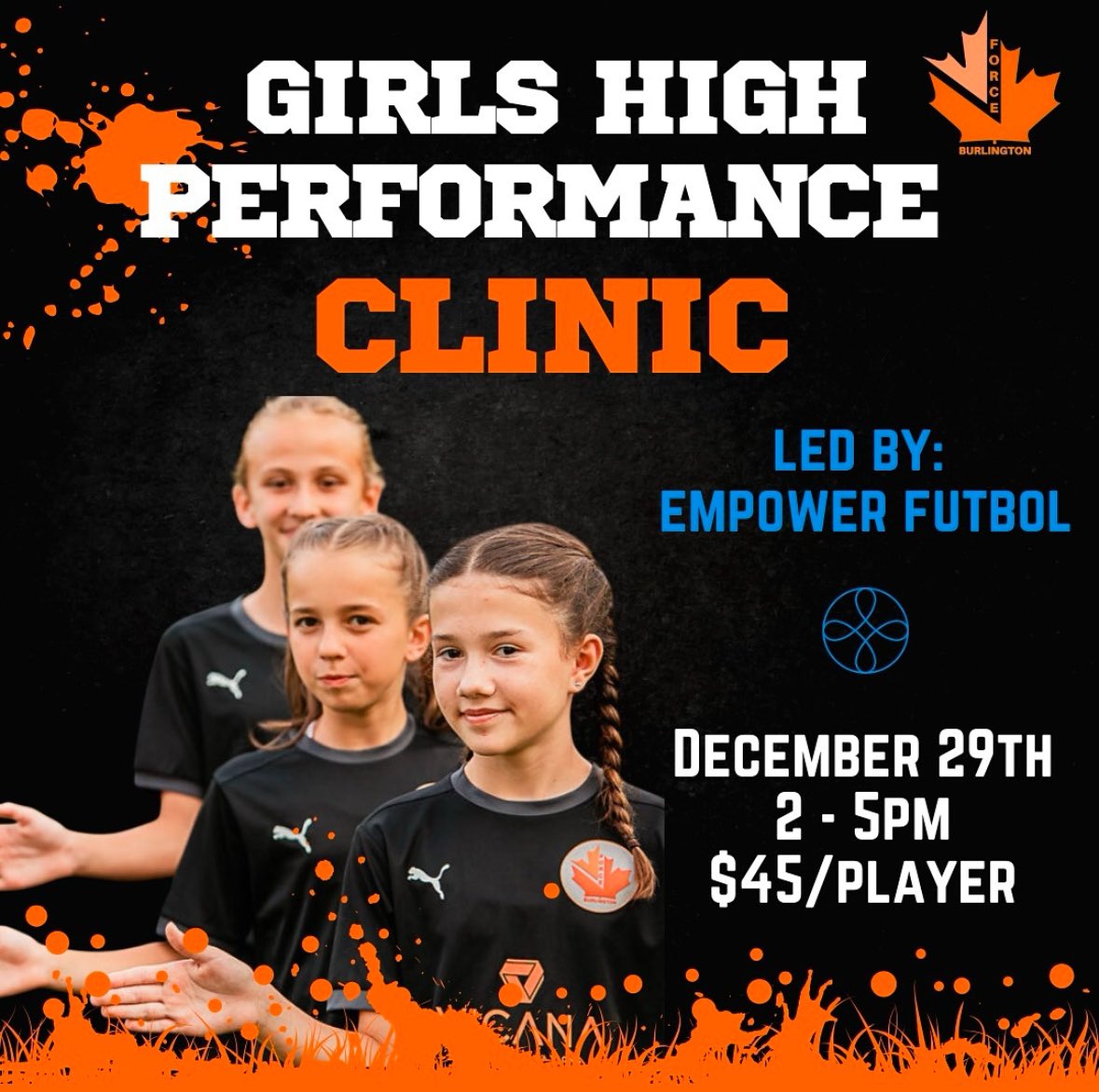 Force Soccer Academy (@forcesoccer_) on Twitter photo Check this out ‼️
In collaboration with Empower Futbol <a href="/chelsea_mpwr/">Chelsea Spencer</a>, Force is excited to announce our Holiday Clinic for girls U8-12 this Sunday Dec 29!
Visit our website to secure your spot today 💻 Check this out ‼️
In collaboration with Empower Futbol <a href="/chelsea_mpwr/">Chelsea Spencer</a>, Force is excited to announce our Holiday Clinic for girls U8-12 this Sunday Dec 29!
Visit our website to secure your spot today 💻