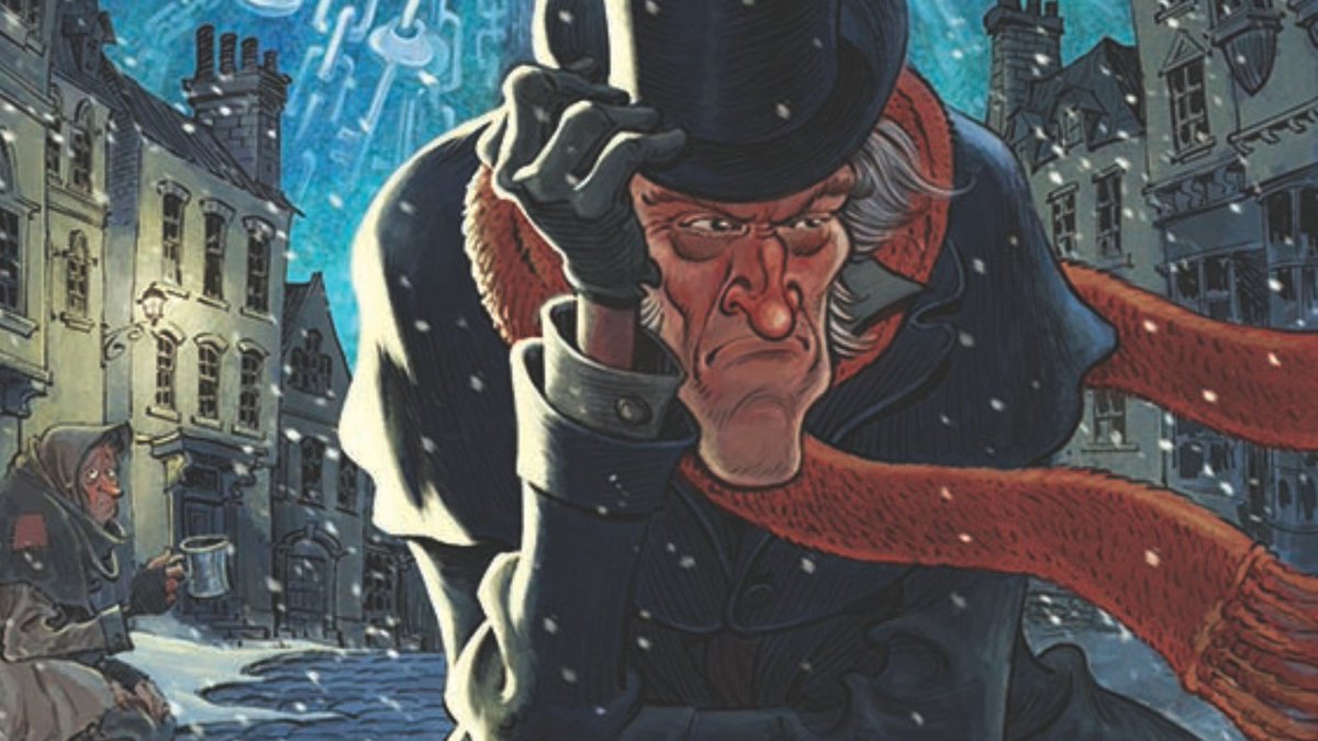 👻 Feel the chill this holiday season! Marley's Ghost, a new take on A Christmas Carol, is now in print! 

Art by Gideon Kendall, story by Josh O'Neill &amp; Shannon Wheeler, expanding on Harvey Kurtzman's vision.

Grab it from <a href="/AblazePub/">ABLAZE</a> in bookstores today! amzn.to/3BtVjdx