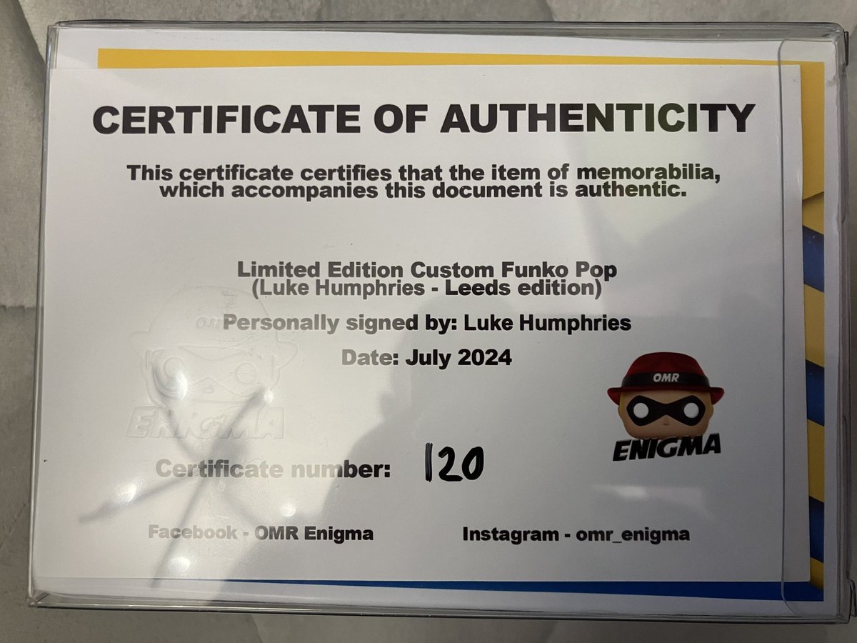 🚨 GIVEAWAY 🚨 

We are giving away a signed Leeds edition  <a href="/lukeh180/">Luke Humphries</a> Funko Pop by <a href="/OMREnigma/">OMR Enigma</a>.

To enter, simply:

🔘 Follow <a href="/Darts_Tracker/">Darts Tracker</a> 
🔘 Repost this post.

Competition will close 10pm on Friday 27th December. Winner announced the weekend.

#PPDarts #WCDarts 🎯