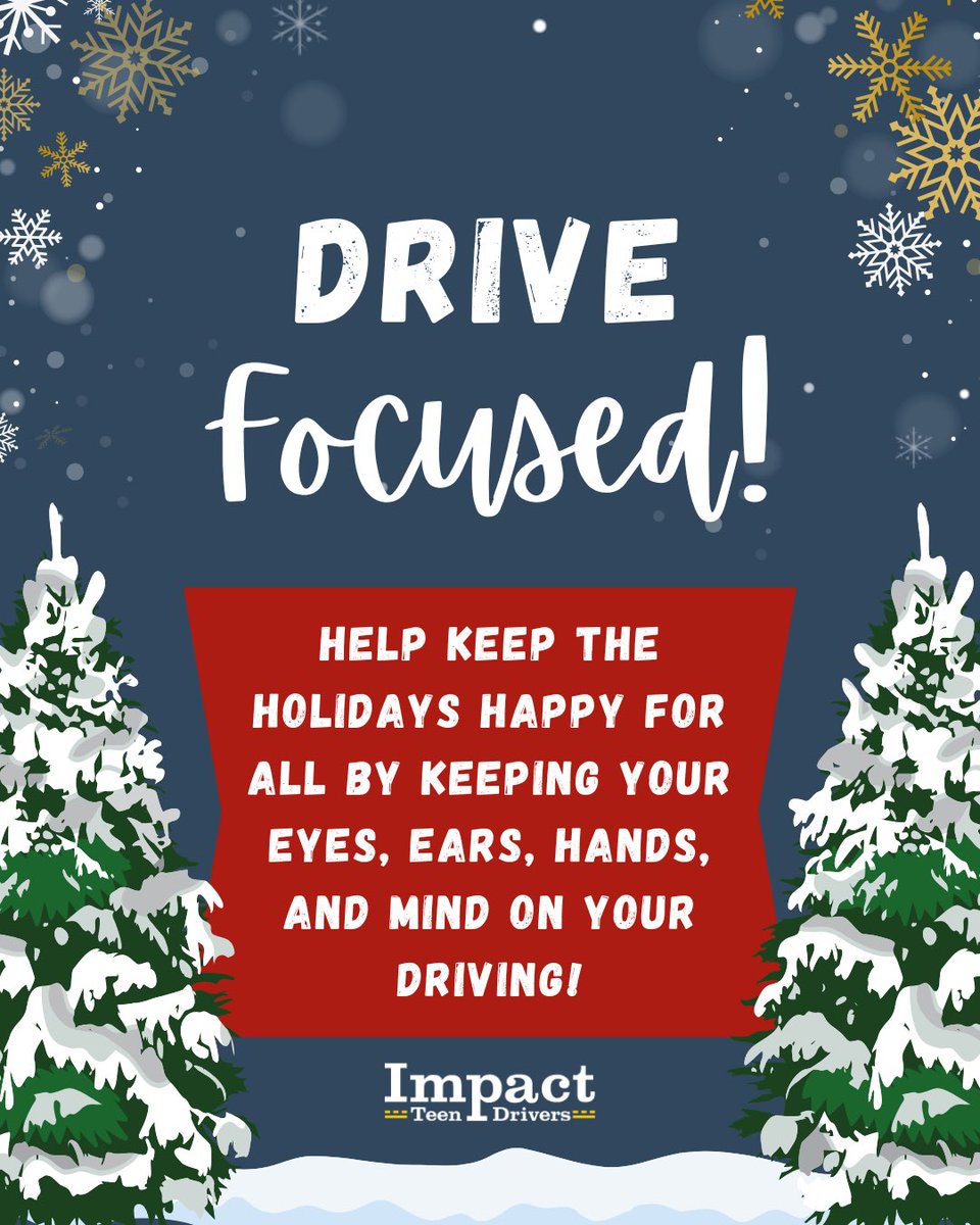 Please help keep the holidays happy for all! Drive focused! 

#MerryChristmas #HappyHannukah #HappyKwanzaa #HappyHolidays #BoxingDay