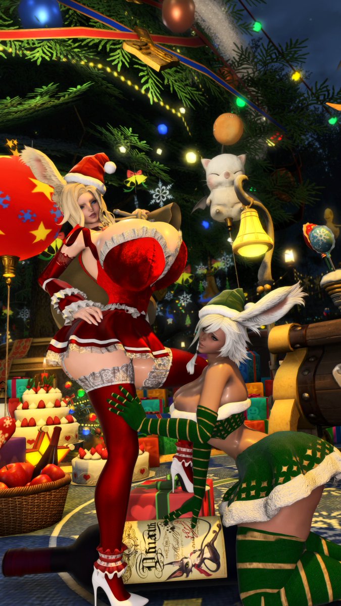 Santa Bianca and her helper Lilly are ready to deliver presents to everyone, naughty or nice ♪

Happy holidays everyone❣️