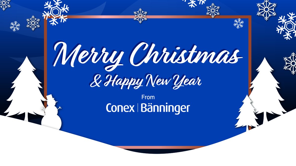 As we look forward to spending time with loved ones tomorrow, from all at Conex Bänninger we would like to wish you a Merry Christmas and a Happy New Year🎁💚💙
 
#Christmas #merrychristmas #ConexBanninger