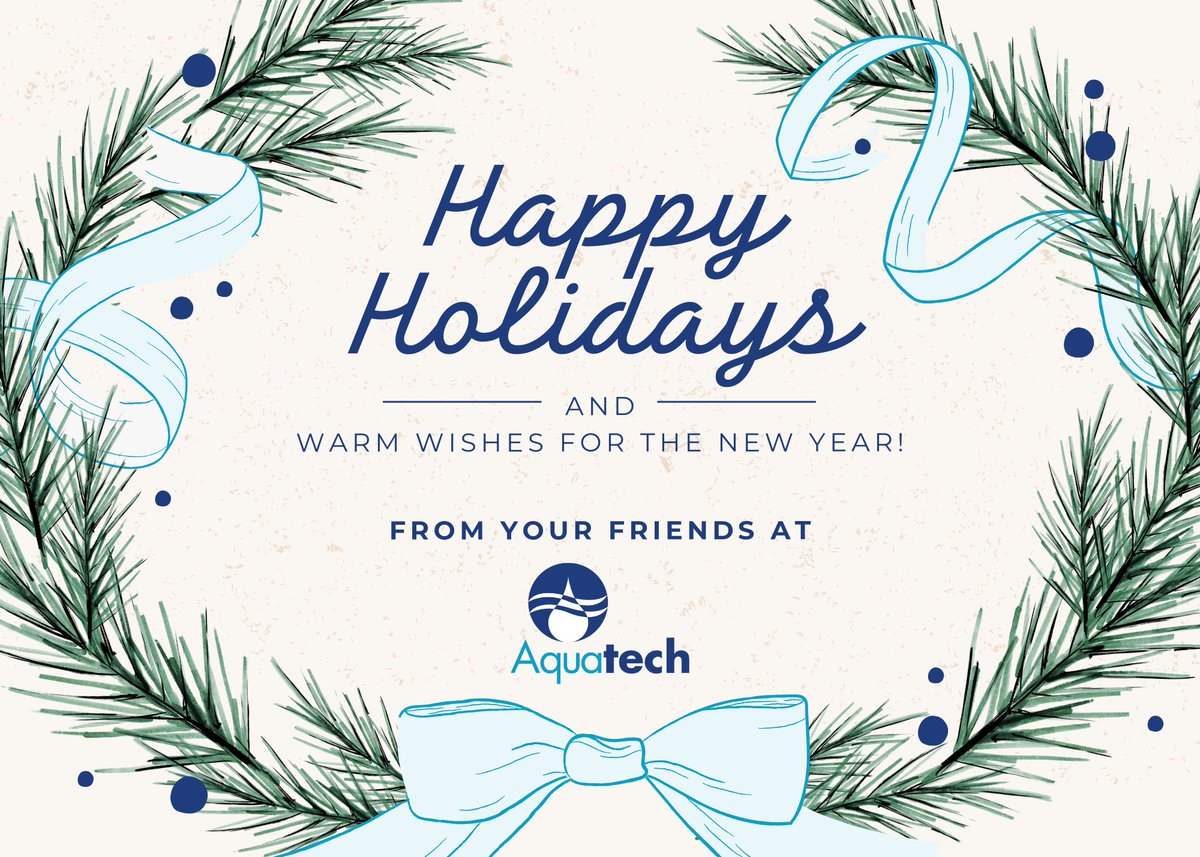 Happy holidays from Aquatech! 

Wishing you moments of joy, celebration and warmth this holiday season and into the new year! ⭐