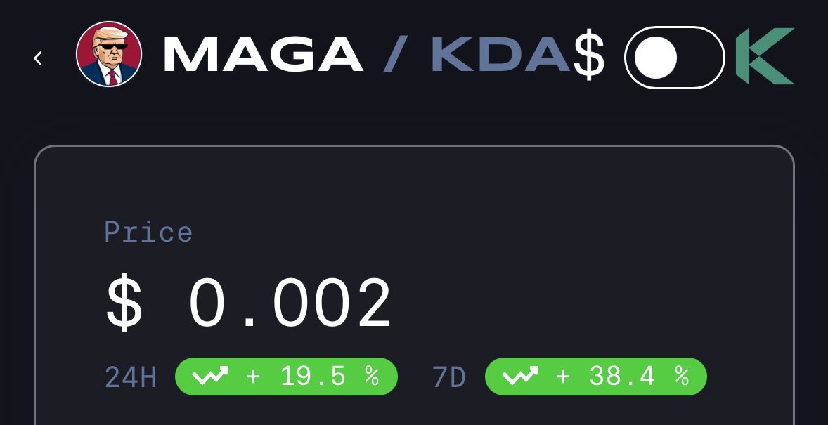 $MAGA / $KDA 🔥🚀