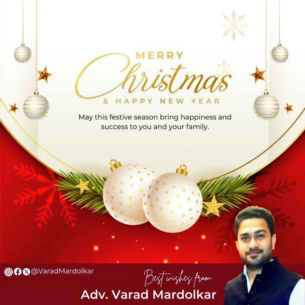 Wishing you all a #MerryChristmas 🎄. May this festive season bring happiness and success to you and your family.