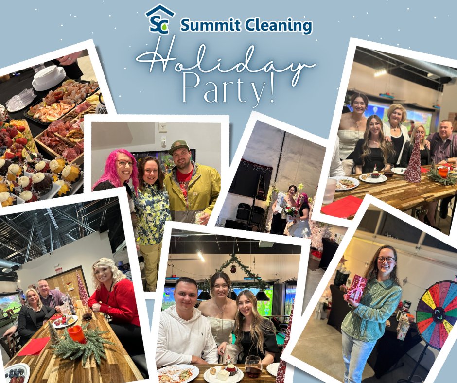 SummitCleanning's tweet image. We had an amazing time celebrating the season together with our incredible Summit Cleaning team! 
We’re grateful for our hardworking team and the joy we share, on and off the job. Here&apos;s to a fantastic holiday season and an even brighter year ahead! 🎄🎁