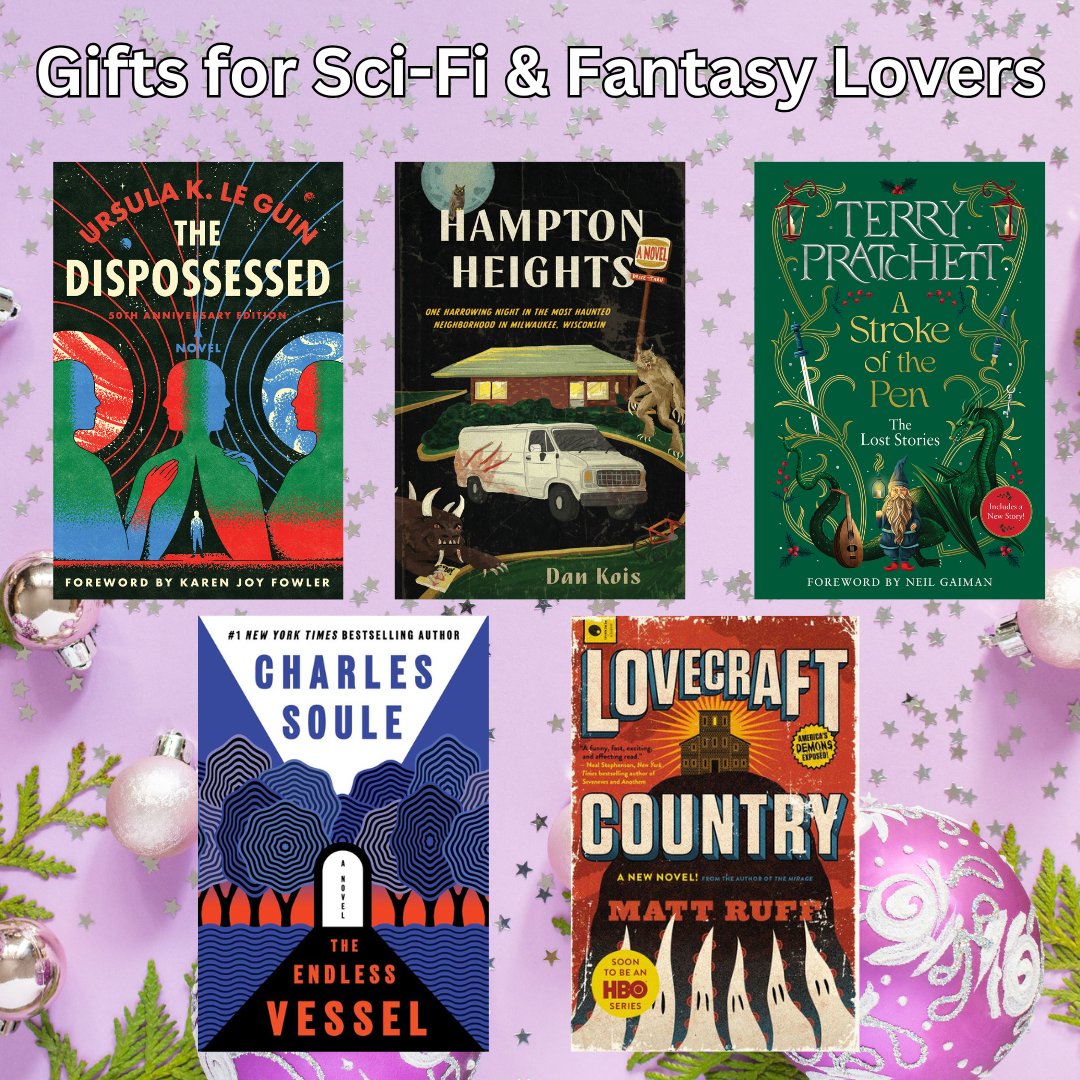 HarperPerennial's tweet image. Only one more day until Christmas—time to book it to the finish line! 📚 Grab this epic stack of sci-fi and fantasy novels to add some magic under your tree. ✨🎄