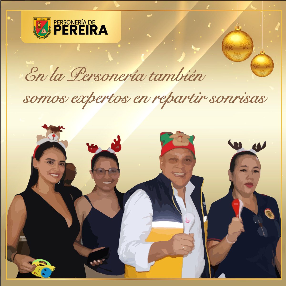 PersoneriaPe's tweet photo. 🎄 Desde la Personería de Pereira les deseamos una Navidad llena de amor, paz y esperanza. Sigamos construyendo juntos una ciudad más justa. 🌟 ¡Feliz Navidad! 🎅 #Navidad2024 #PereiraUnida https://t.co/RzRipwPqo5