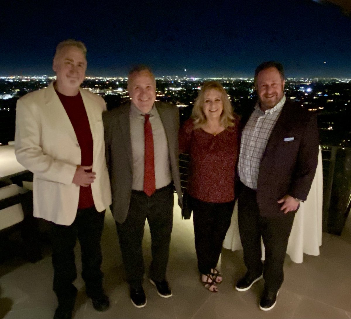 I got to do some Christmas celebrating last night with some of my favorite guys! ⁦@MarkTraffic⁩ ⁦<a href="/JimSharpe/">Jim Sharpe</a>⁩ ⁦<a href="/BarryMarkson1/">Barry Markson</a>⁩