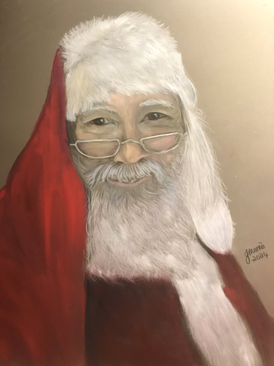 My drawing of the real Santa 🎅 
Merry Christmas everyone 🎄🥰❤️