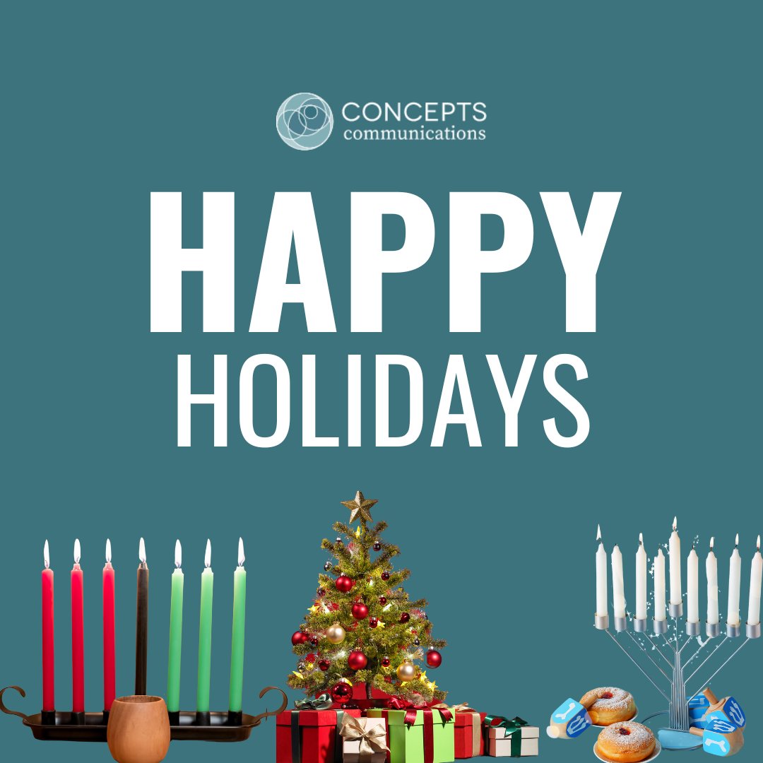 ConceptsComm's tweet image. Happy Holidays from the Concepts team!