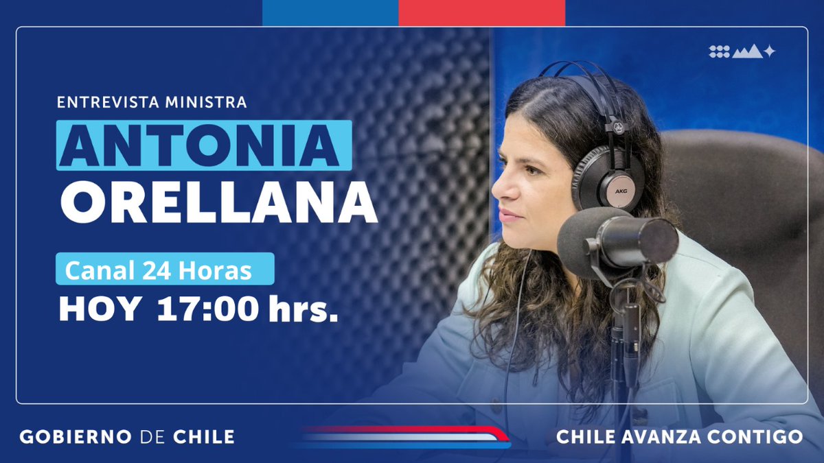 ¡Súmate a las 17:00 horas! 🎙️ En entrevista con <a href="/24HorasTVN/">24 Horas</a>, la ministra Antonia Orellana abordará el indulto presidencial a Katty Hurtado y compartirá los principales avances del año del @minmujeryeg hacia un #ChileParaTodas 📱24horas.cl/senal-24hplay