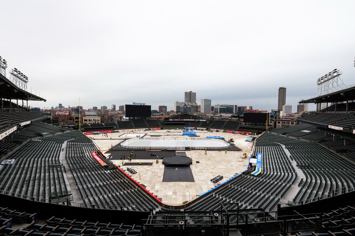 BR_OpenIce's tweet photo. Wrigley is starting to look 🔥 

ONE WEEK from the Winter Classic ❄️ https://t.co/MfkKjqNec4