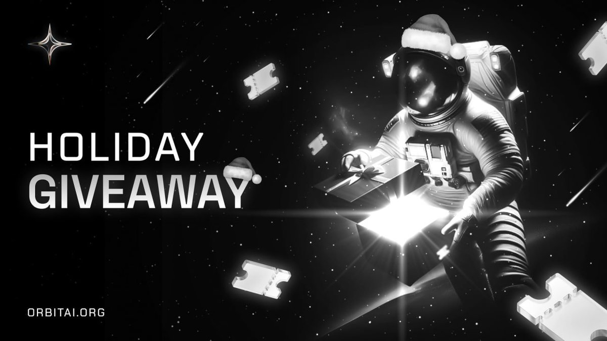 $ORBIT family, this holiday season we want to give back!

We’re giving 2000 $ORBIT to 1 lucky holder.

How to enter:
🌑 Retweet, like, and comment on this post.
🌑 Share a post of you using our platform: app.orbitai.org
🌑 Tag @useorbitai and include $ORBIT in your tweet.