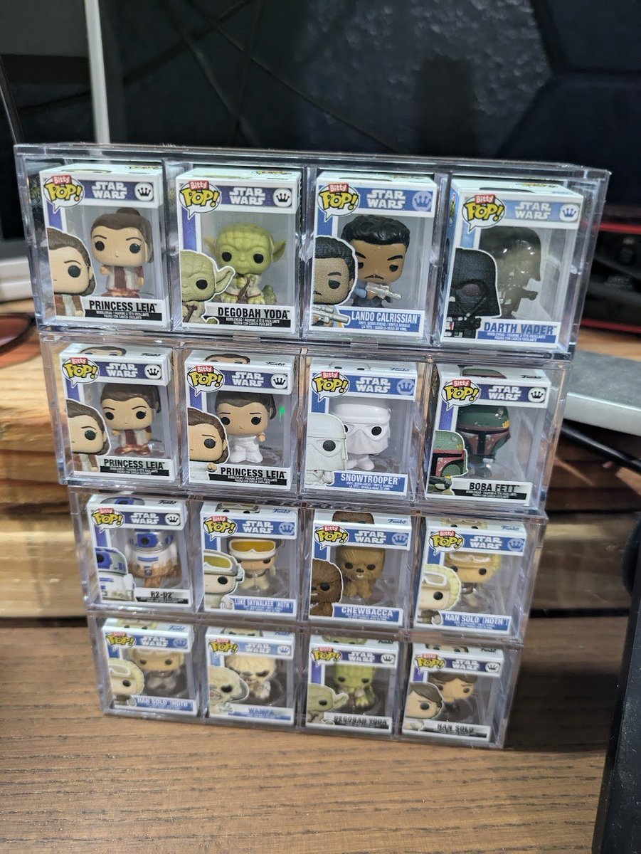 Thanks <a href="/OriginalFunko/">Funko</a> for sending over some of the adorable lil Star Wars Bitty Pops to review! They are SO TINY and SO CUTE. The little display cases that come with the boxed sets are great too.

Downside - they are part of blind/random chance packs. Lesson learned.