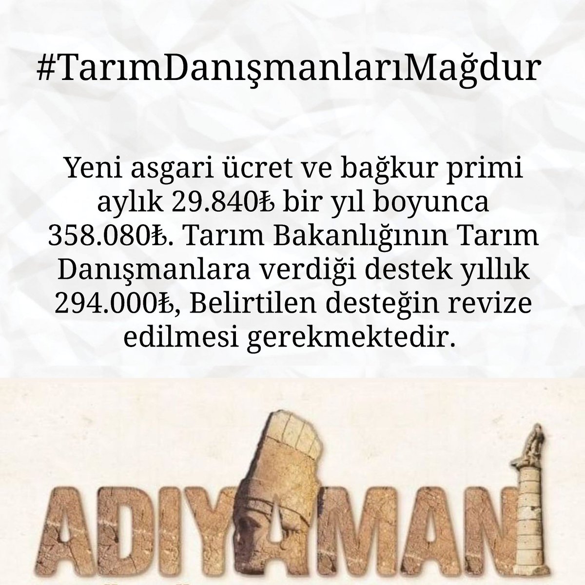 <a href="/RTErdogan/">Recep Tayyip Erdoğan</a> 
<a href="/ibrahimyumakli/">İbrahim Yumaklı</a> 
<a href="/TCTarim/">T.C. Tarım ve Orman Bakanlığı</a> 
<a href="/tobeydb/">Eğitim ve Yayın Dairesi Başkanlığı</a> 
<a href="/isikhanvedat/">Prof. Dr. Vedat Işıkhan</a> 

 #tarımdanışmanlarımağdur