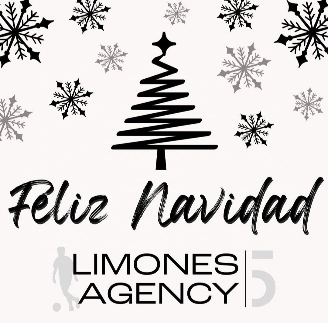 Limones5Agency's tweet photo. Desde 𝗟𝗶𝗺𝗼𝗻𝗲𝘀 𝟱 𝗔𝗴𝗲𝗻𝗰𝘆 os deseamos a tod@s Feliz Navidad y Felices Fiestas ‼️

🎄🎁⚽🎅🏻

#MerryChristmas
#Limones5Agency https://t.co/6EkilfNgsX