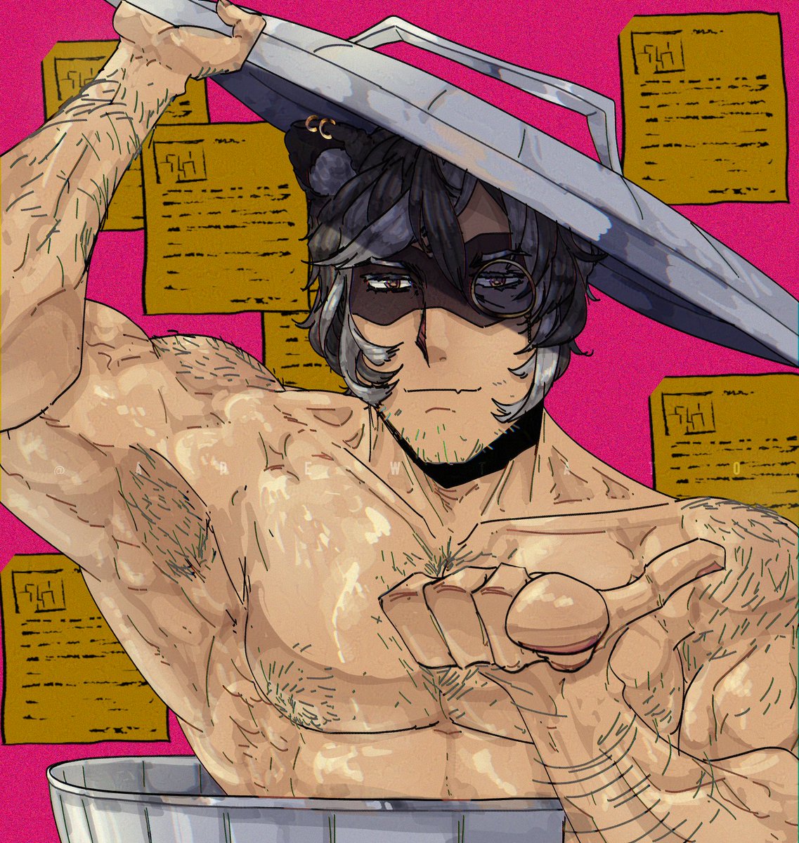 Day 8 of drawing Vtubers: 
Damic thirst bin
<a href="/damicVT/">DamicVT ☕🦝</a>