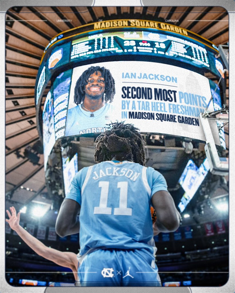 UNC_Basketball's tweet photo. NYC kid making history at MSG 📍 https://t.co/cYiaDnUyUw