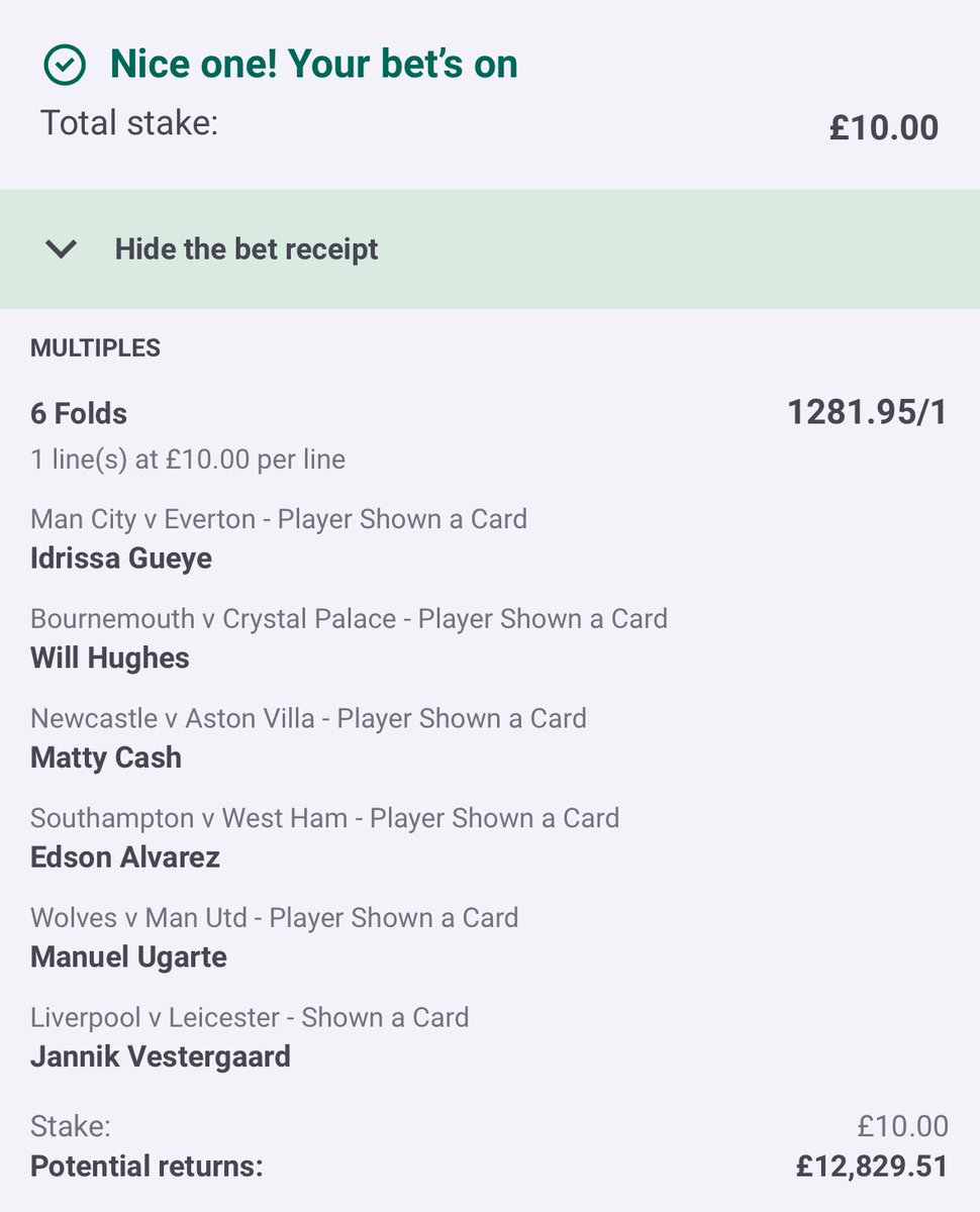£10 INTO £12,800+ BOXING DAY MEGA ACCA 🟨🟥

LIKE &amp; RT and if this wins then TWO of you win £1000 CASH 💰

Getting prepared nice and early, we’ve asked Santa for a winner 🎅