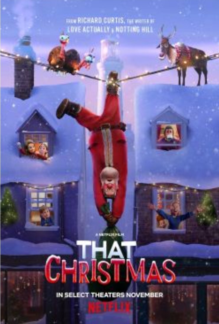 RonkaGuy's tweet photo. @tedslasso Please go and watch "That Christmas" on Netflix. 
Instant classic from Richard Curtis!  You'll be glad you did!
#Christmas https://t.co/lX58of7vLV