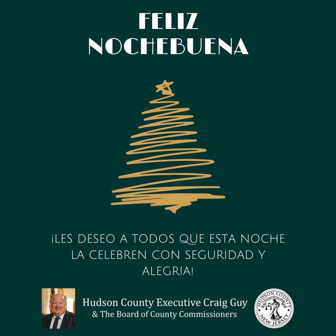 Merry Christmas Eve to all who celebrate! County Executive Guy wishes you all safe and joyous celebrations tonight.

¡Feliz Nochebuena a todos que la celebran! County Executive Guy les desea a todos unas celebraciones seguras y alegres esta noche.