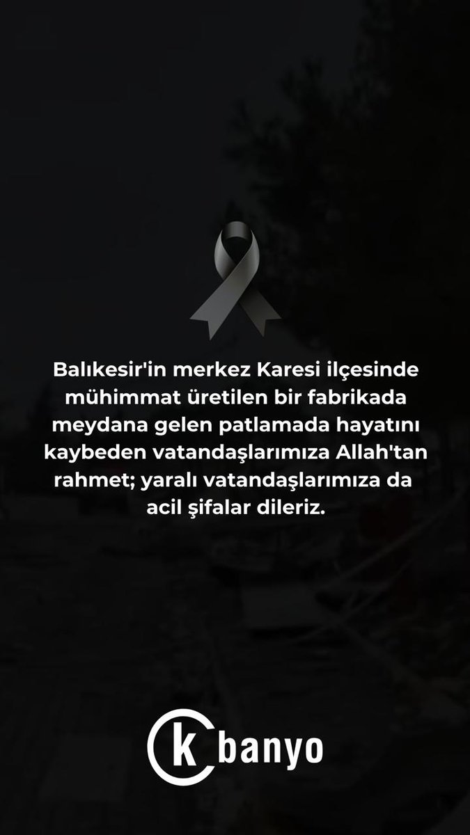 Geçmiş olsun Balıkesir.