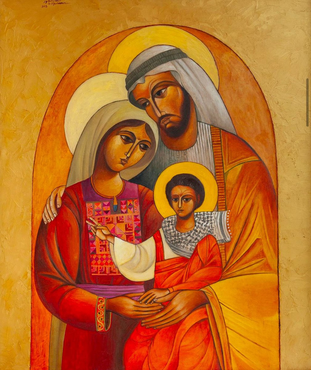 “Palestinian Family”

Sliman Mansour, 2016