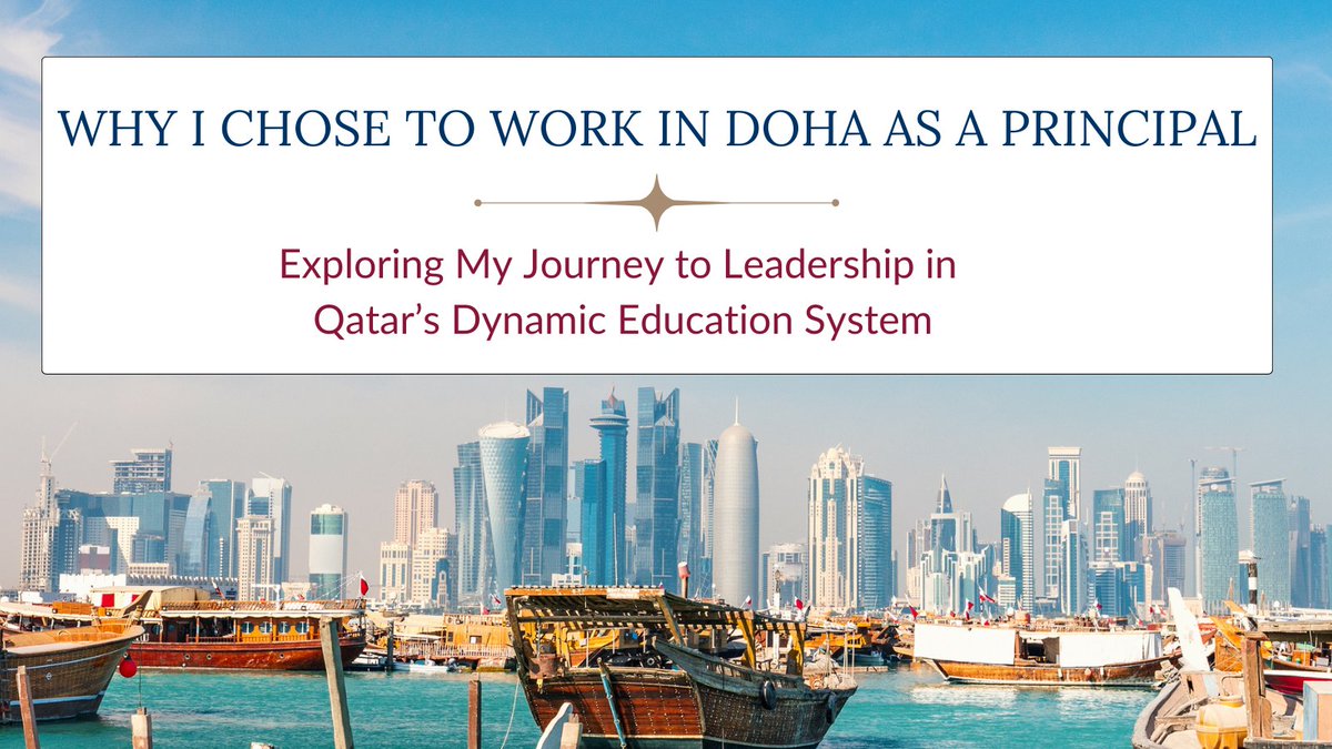 liveleaddoha's tweet image. 🌍✨ Why I Chose to Work in Doha as a #Principal
📚 Discover how a dream of global leadership led me to #Qatar’s dynamic #education system. #Doha’s innovation, tradition, and commitment to excellence make it the perfect destination! 🌆🎓
💡 Read more: shorturl.at/mh8N1