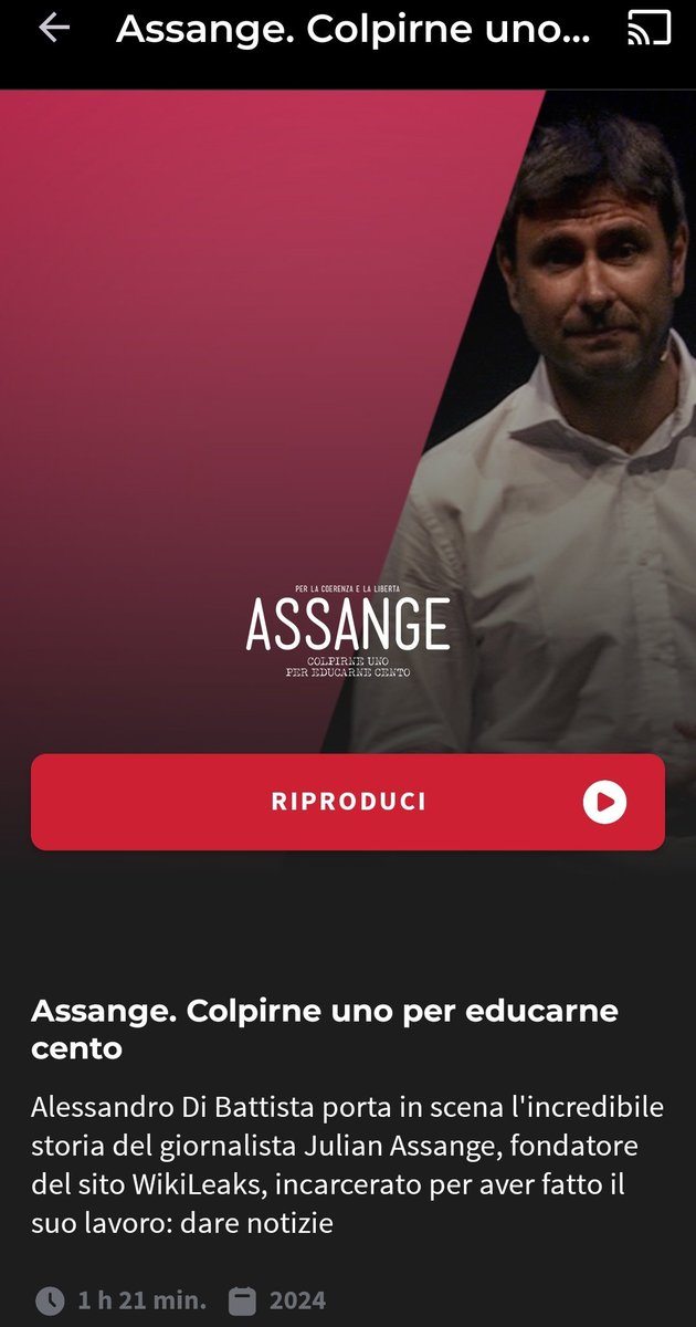 #24dicembre, ho appena finito di vedere su <a href="/TvLoftOfficial/">TvLoftOfficial</a> lo spettacolo di <a href="/ale_dibattista/">Alessandro Di Battista</a> "#Assange. Colpirne uno per educarne cento". Guardatelo per capire quanto tutti noi dobbiamo essergli grati per la sua battaglia per la verità.
#FattoQuotidiano