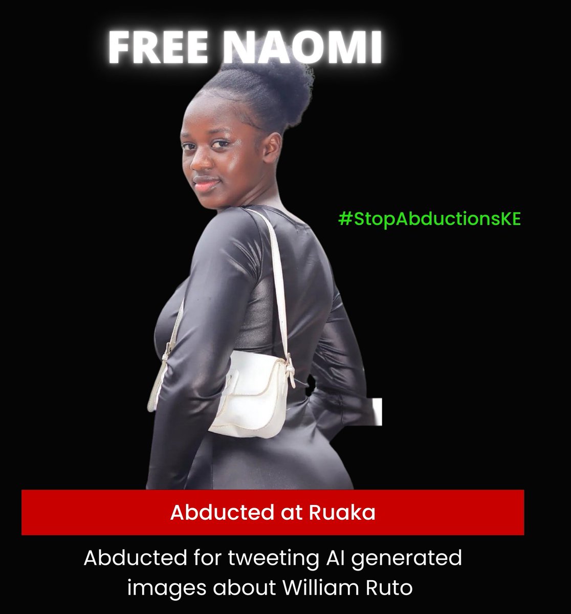 Ndugu <a href="/WilliamsRuto/">William Samoei Ruto, PhD</a> tutakosana sana Mangai just free my bestie. 

#FreeNaomi 😘