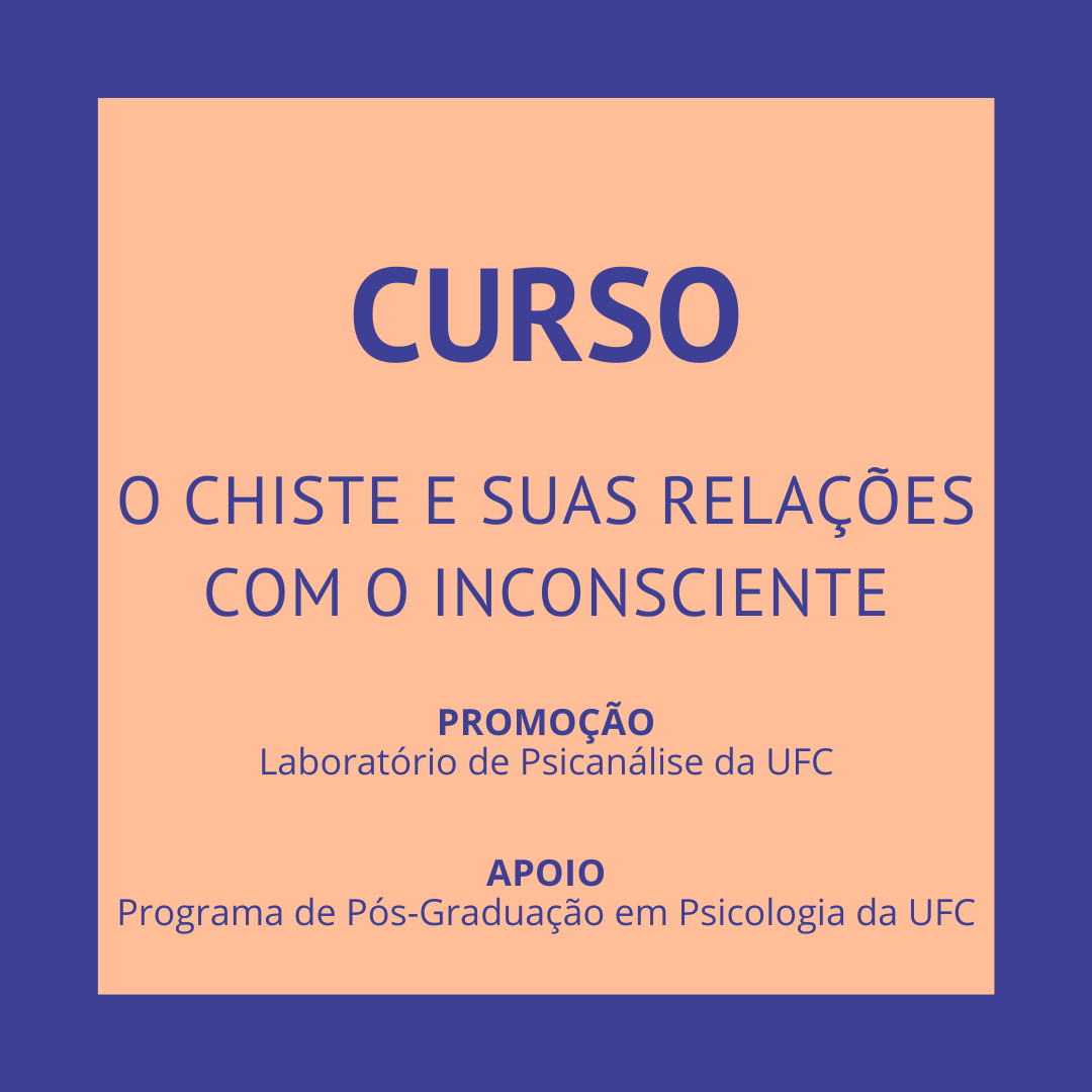ufcfreud's tweet photo. Curso “O chiste e suas relações com o inconsciente”
➤ On-line, gratuito
➤ Vagas limitadas!
➤ Informações e inscrições: acesse https://t.co/Xew6jYuuzY https://t.co/UqXHK6RNby