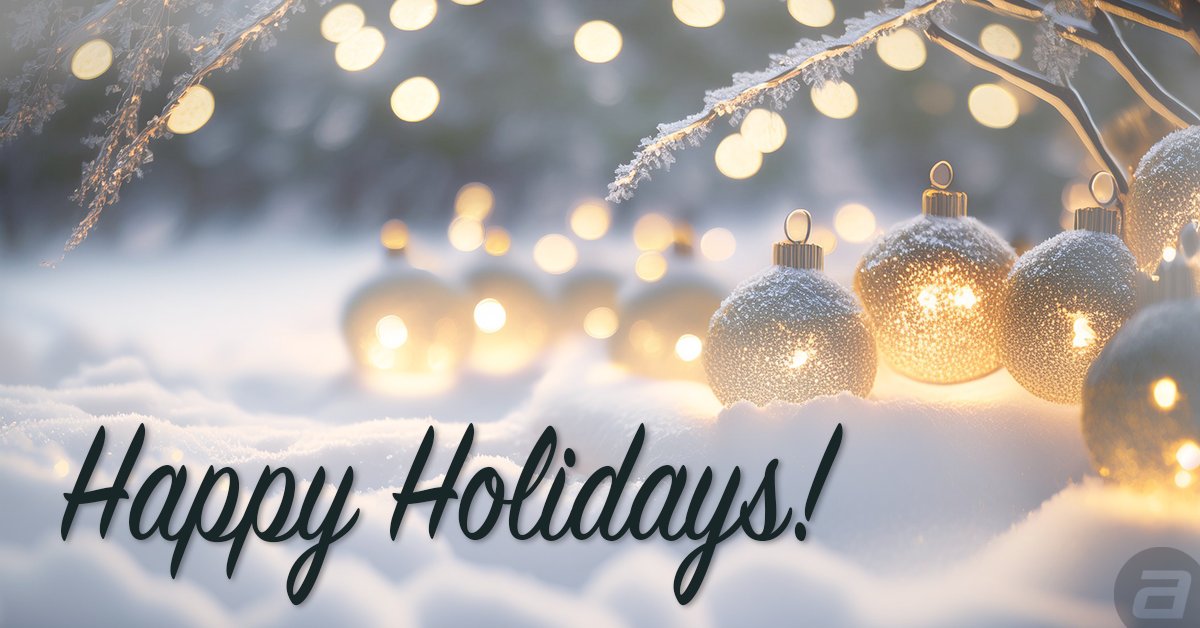 During  this festive season, we hope you find time to relax and enjoy the  company of your loved ones, creating memories that will last a lifetime.  

Looking forward to an exciting new year together. Here’s to a joyful holiday season and a thriving 2025!

#happyholidays