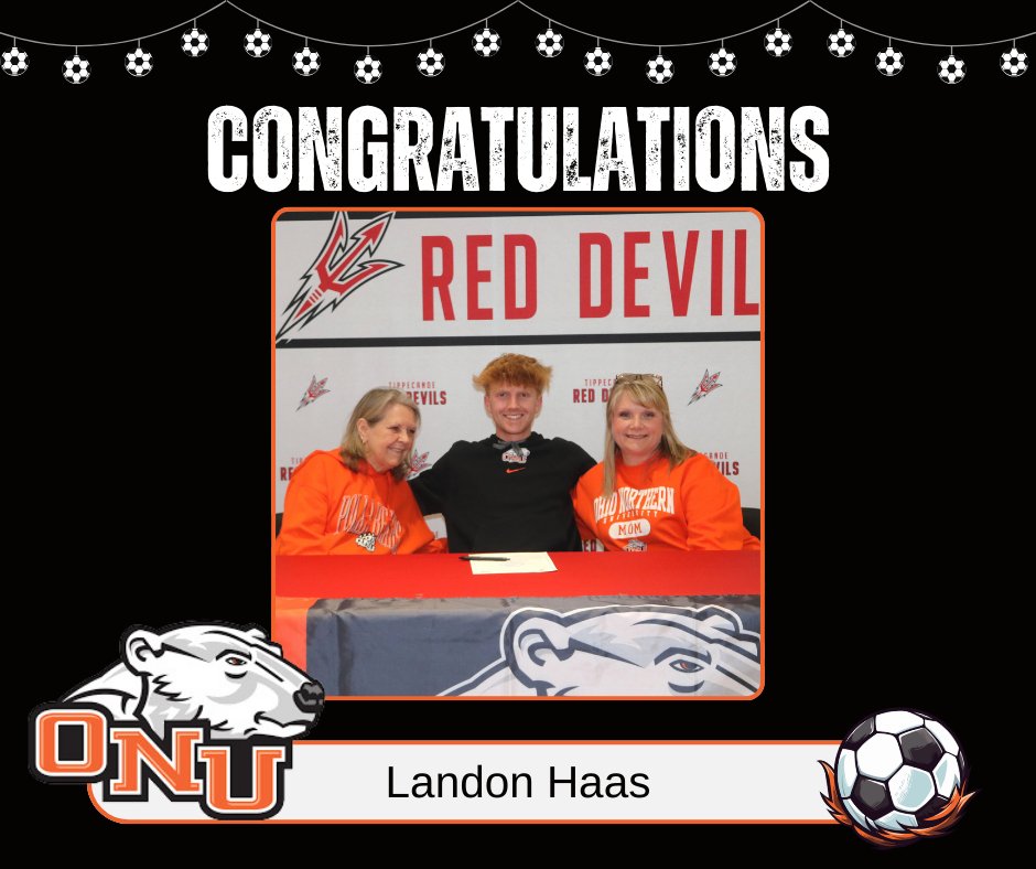 👏🏻🥅Congratulations to Tippecanoe High School senior Landon Haas, who signed his letter of intent to continue his education and soccer career at Ohio Northern University.  🤩🎓#onuathlete #WEareTIPP #collegeathlete #thssoccer #reddevils