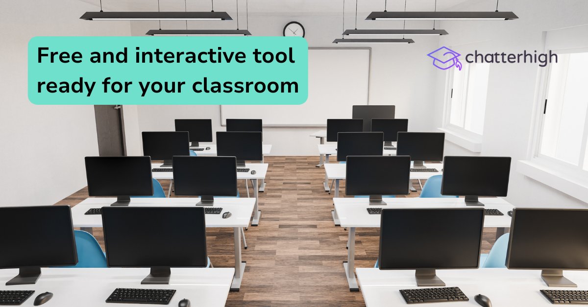 ChatterHigh's tweet image. Boost classroom engagement with @ChatterHigh! Free tools, competitions, &amp;amp; life skills like financial literacy &amp;amp; mental health for your students. Set up in minutes, inspire for a lifetime. hubs.li/Q030h6vj0 

#EducationWebsite #FreeTool
