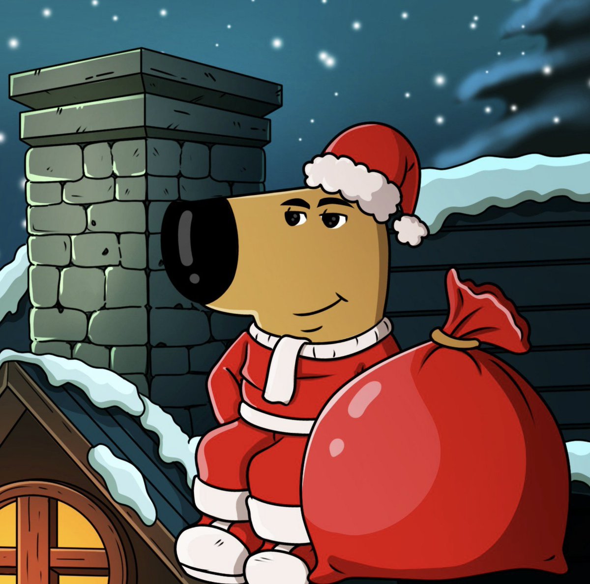 wishing every chill guy a merry Christmas eve.