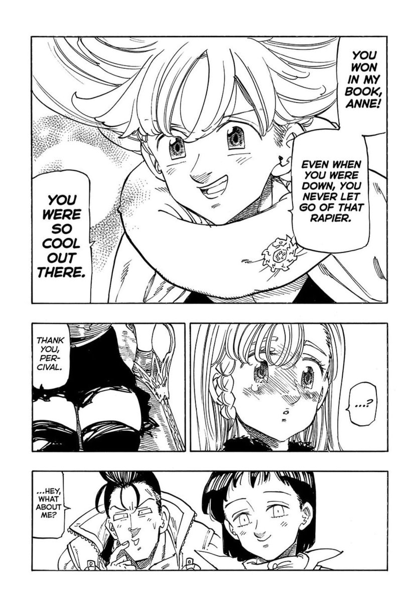 3Percianne's tweet photo. Obrigada #Nakaba sensei por esse presente de natal no último capítulo do ano que é esse momento maravilhoso entre #Percival e #Anne 🩵💚💐
#4Kota #MokushirokunoYonkishi #黙示録の四騎士 #七つの大罪 #パシアン https://t.co/4gTb8XAMcH