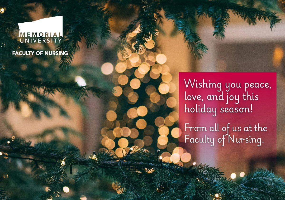 From all of us at the Faculty of Nursing, we extend our warmest wishes for a joyful holiday season to our students, faculty, staff, alumni, and friends! ❤️ 🩺 ✨️