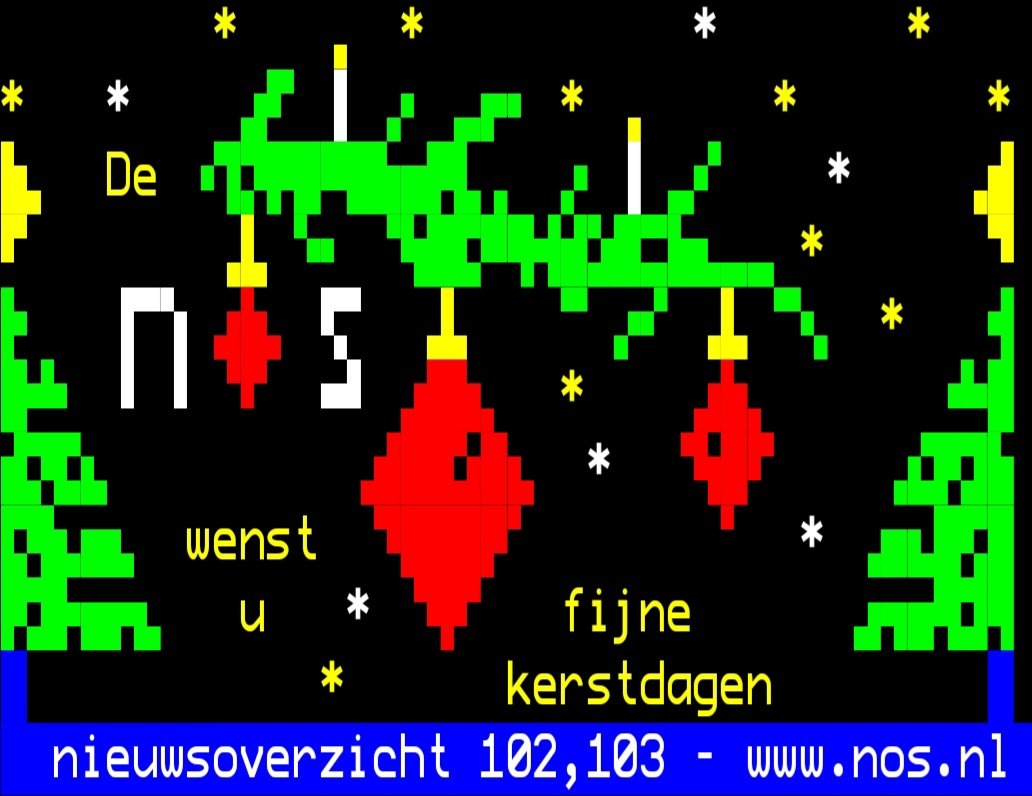 Alles blijft maar veranderen. Behalve de pixels en kleuren van #teletekst ❤️