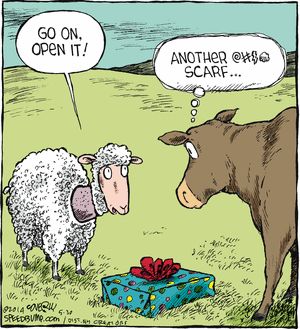 freewooly's tweet image. Happy Holidays to you, my friend...
#Sheep #SheepHumor #Gifts #holidayseason