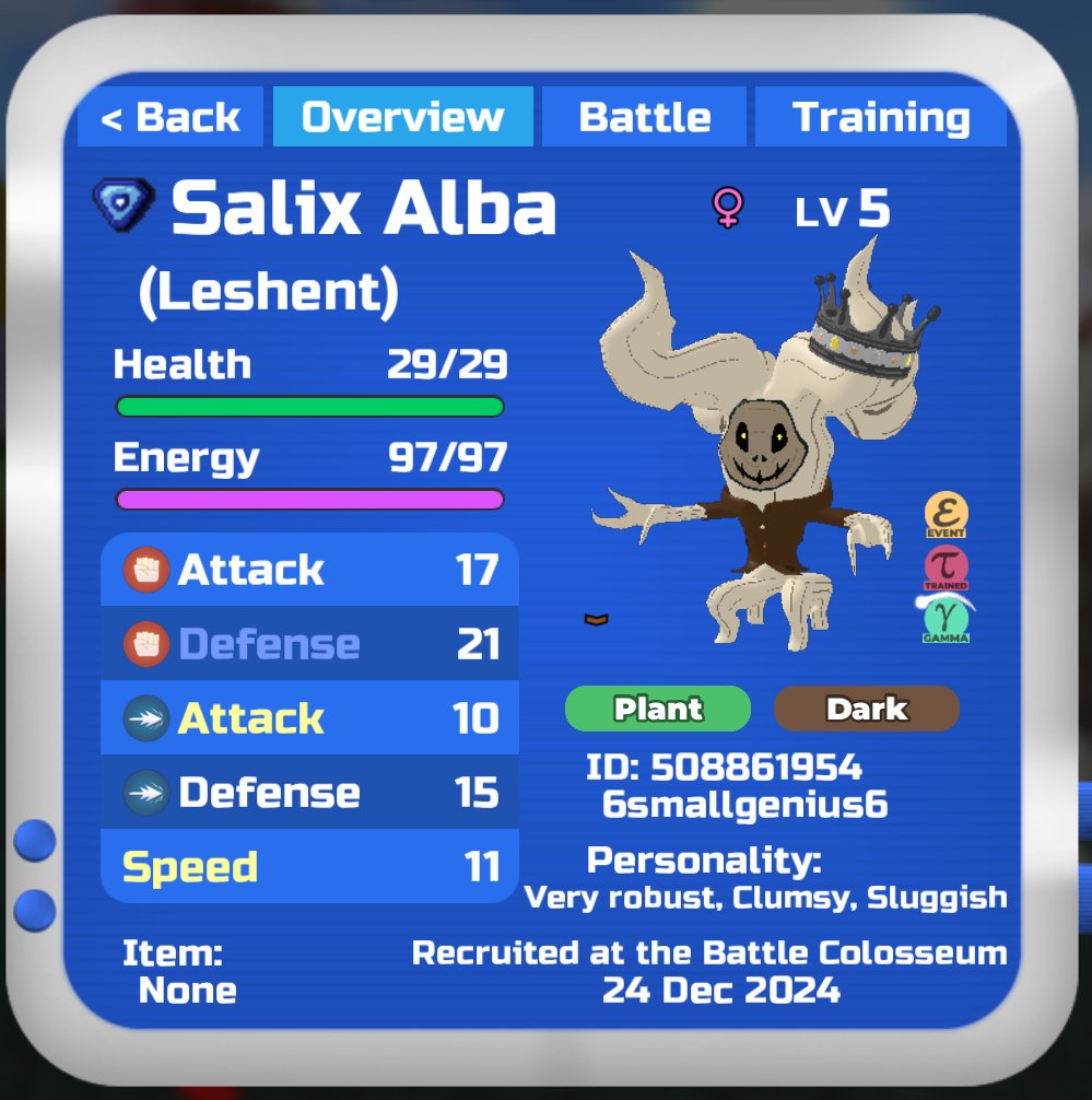 Uhm... I got this now from just 18 Leshents... Well time to use it is pvp! #LoomianLegacy