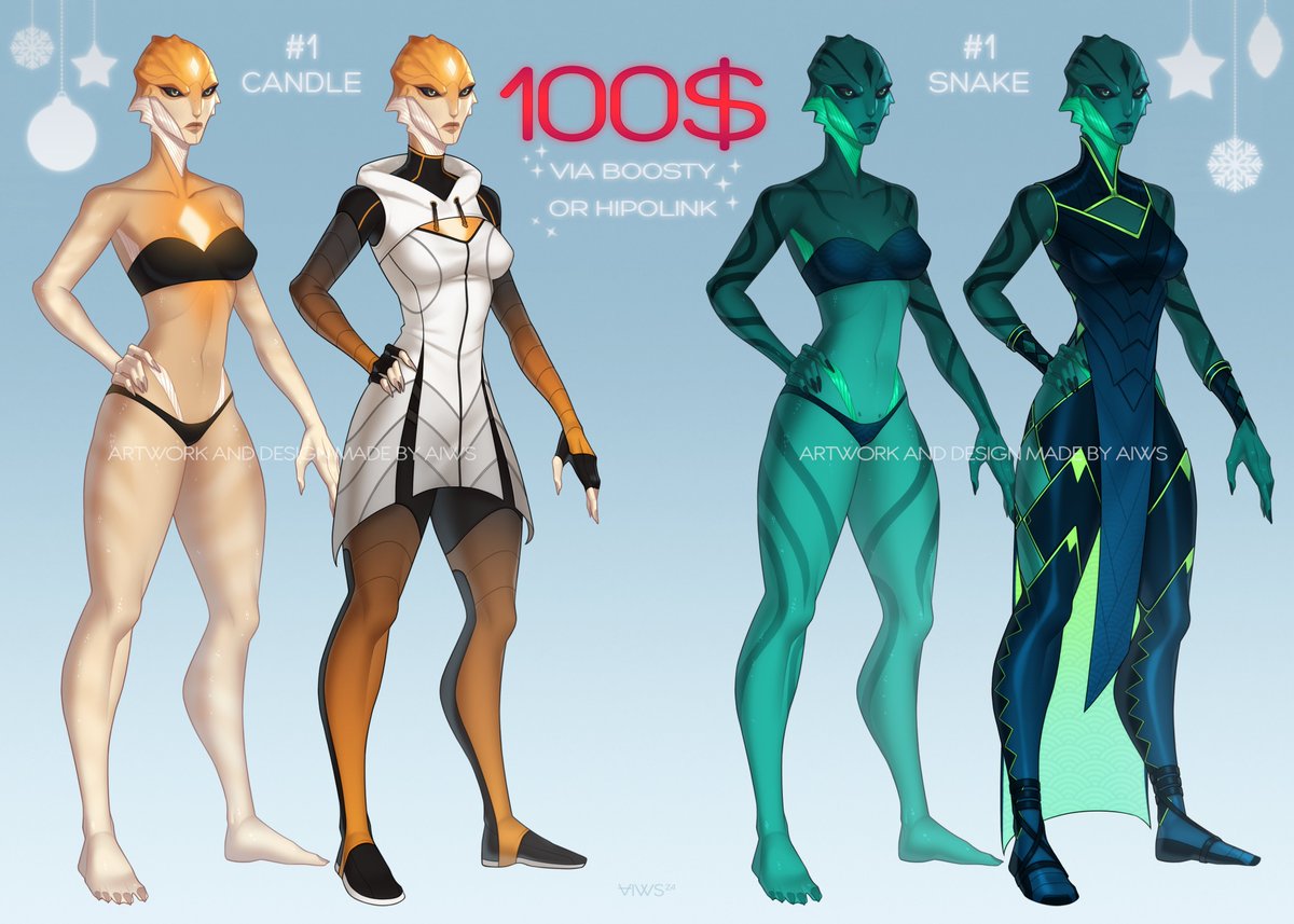 #art #masseffect #drell
Happy Holidays everyone!
I wanted to prepare something special this year, but there is too much going on
And the mood is not particularly festive
So I want to wish everyone only the best in the coming year
And offer you some thematic adopts