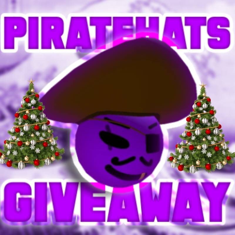 MrPurplePirate's tweet image. 🎄 MERRY CHRISTMAS! 🎄
First Giveaway in MONTHS: 5 Piratehats!
How to enter:
Like 👍
Retweet ♻
Follow @MrPurplePirate ✅
This giveaway ends 12/26/24 ❄
#RobloxUGCfree #freeugclimiteds #ROBLOX #UGCLimitedfree #RobloxUGCLimited #freeugclimited
