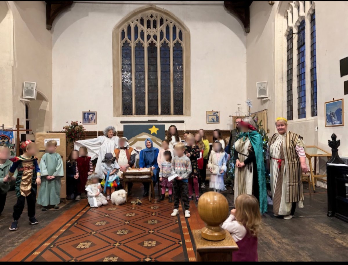 Lovely crib service this evening- amongst the fun and chaos we told the story of our Lord's birth. #MyChurchOfEngland