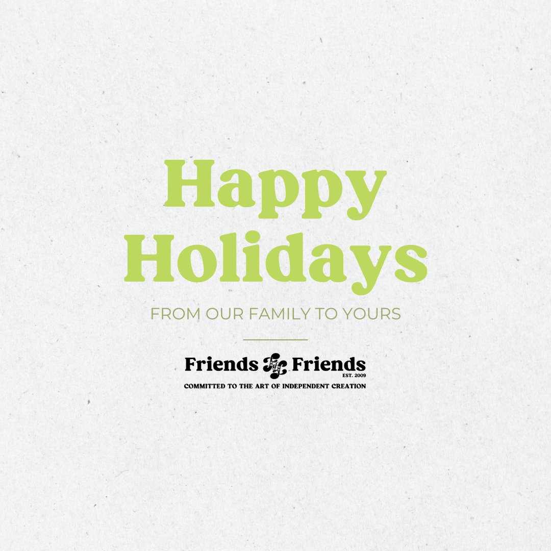 Wishing everyone a warm and joyful holiday! Thank you for being here.