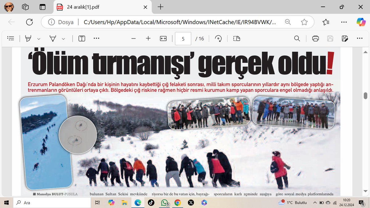 İnanılmaz!
Çığ yatağını antrenman pisti yapmışlar...
Palandöken Dağı, Çobansız köy mü?
Pusula'dan Manolya Bulut'un haberi çok ilginç...