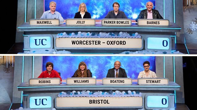Come on, put your Santa outfit/duties on hold and tune in for the latest round of CHRISTMAS #UniversityChallenge 

On at the slightly later time of 20.45

Not to be missed, trust me. And no better way to spend Christmas Eve. 

Merry Christmas !