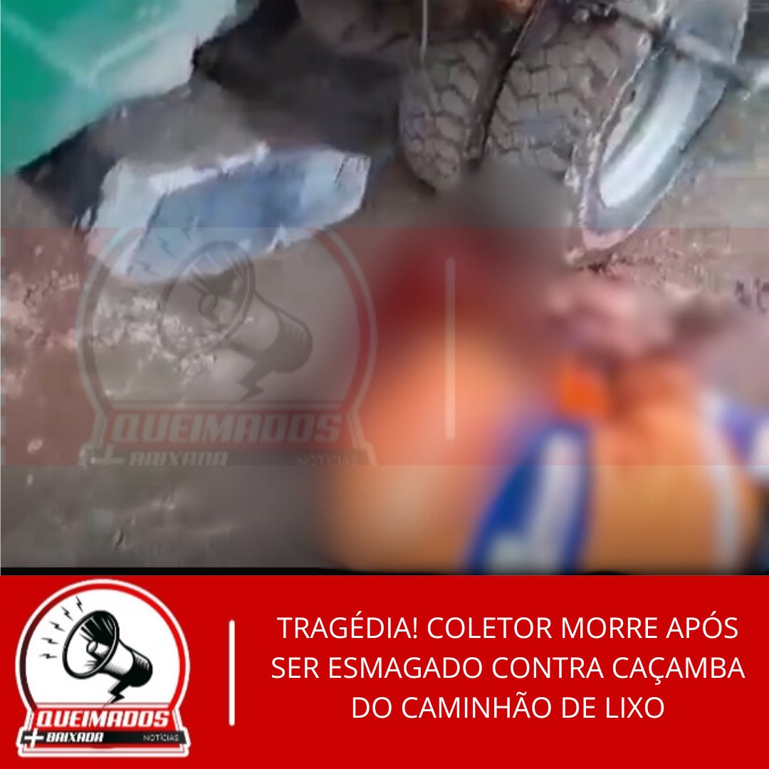 Queimadosinfo's tweet photo. TRAGÉDIA! COLETOR MORRE APÓS SER ESMAGADO CONTRA CAÇAMBA DO CAMINHÃO DE LIXO 

Veja a matéria completa acessando nossas redes sociais…

FACEBOOK 👉🏻 https://t.co/OIj1iD15oq

INSTAGRAM 👉🏻 https://t.co/DMSMuRUGA7 https://t.co/MPg9l8pEE6